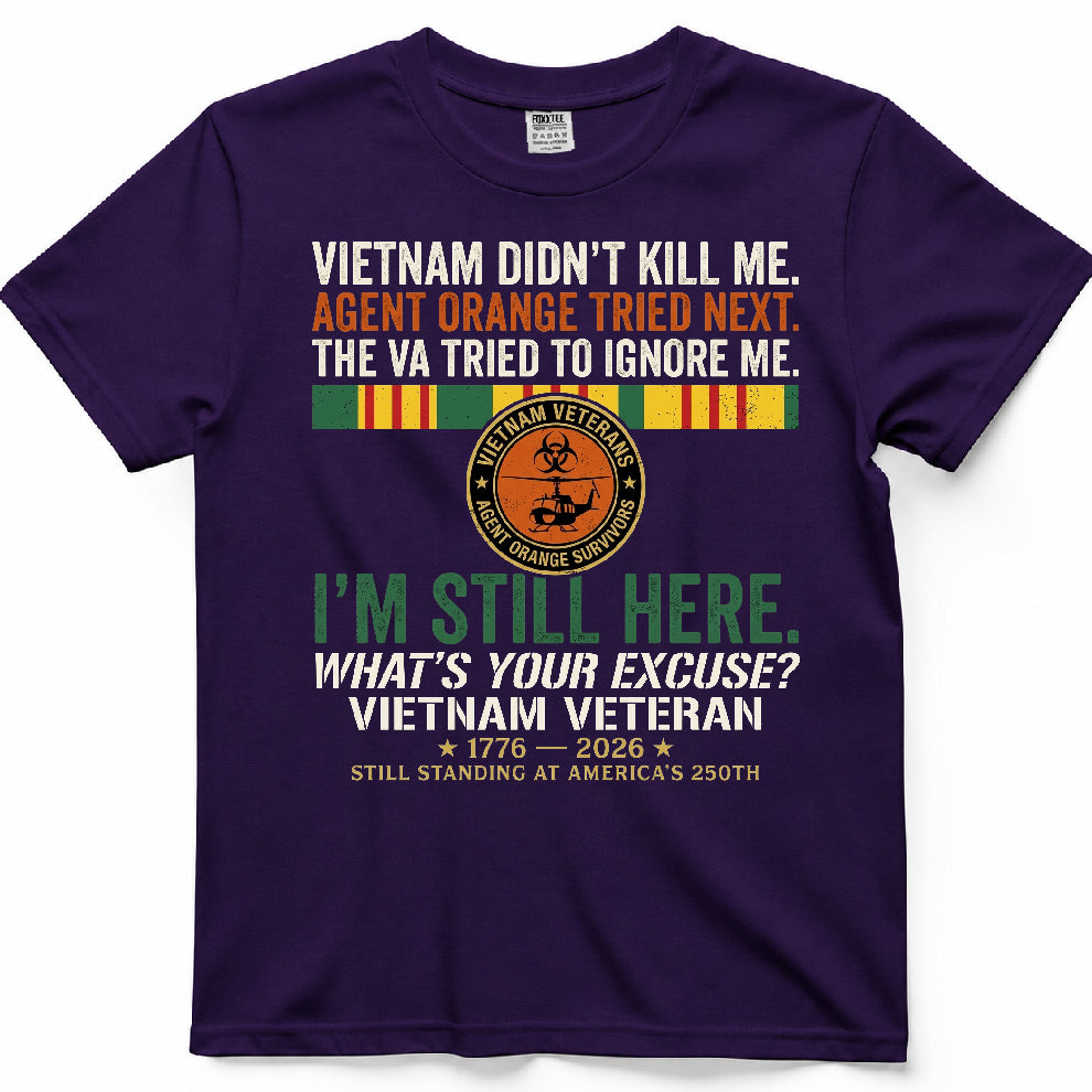 Vietnam Didn't Kill Me Veteran Tee – view 7