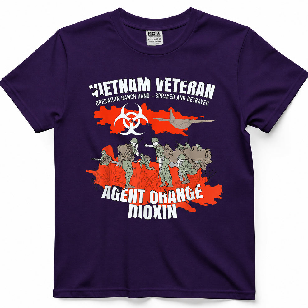 Vietnam Veteran Agent Orange Sprayed And Betrayed Tee – view 7