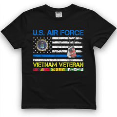 Air Force Vietnam Veteran Vintage Flag Tee