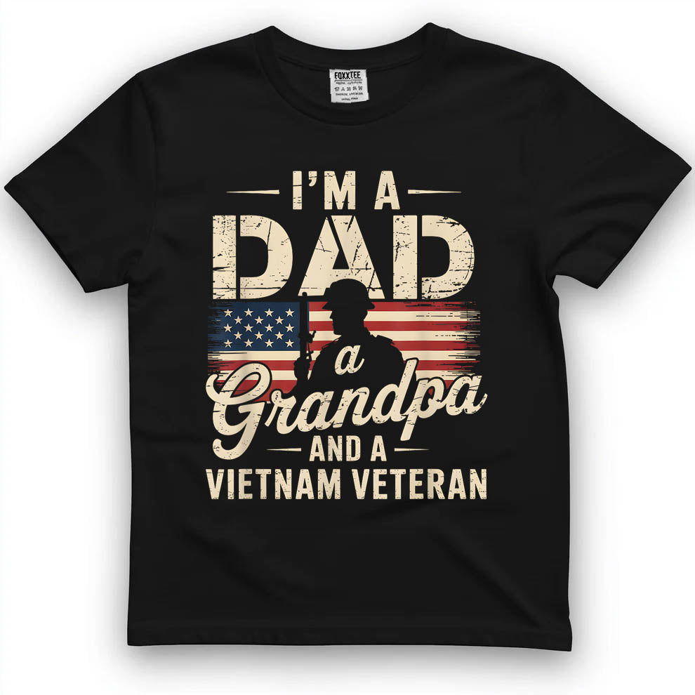 Dad, Grandpa, Vietnam Veteran Vintage Tee by OLDMANVET