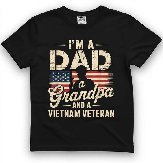 Dad, Grandpa, Vietnam Veteran Vintage Tee by OLDMANVET