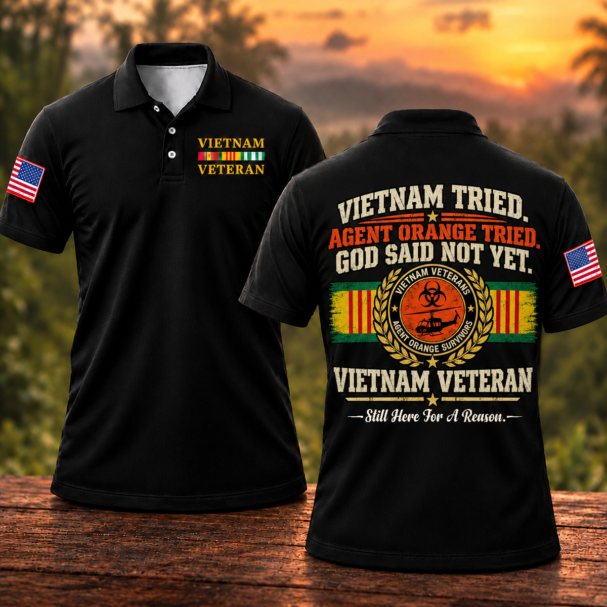 Vietnam Tried Veteran Polo Shirt
