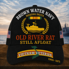 Mekong Delta Old River Rat Still Afloat Cap