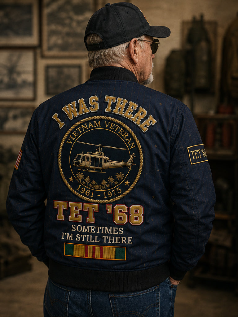 I Was There Tet '68 – Hawaiian Shirt, Bomber Jacket & Cap – view 5