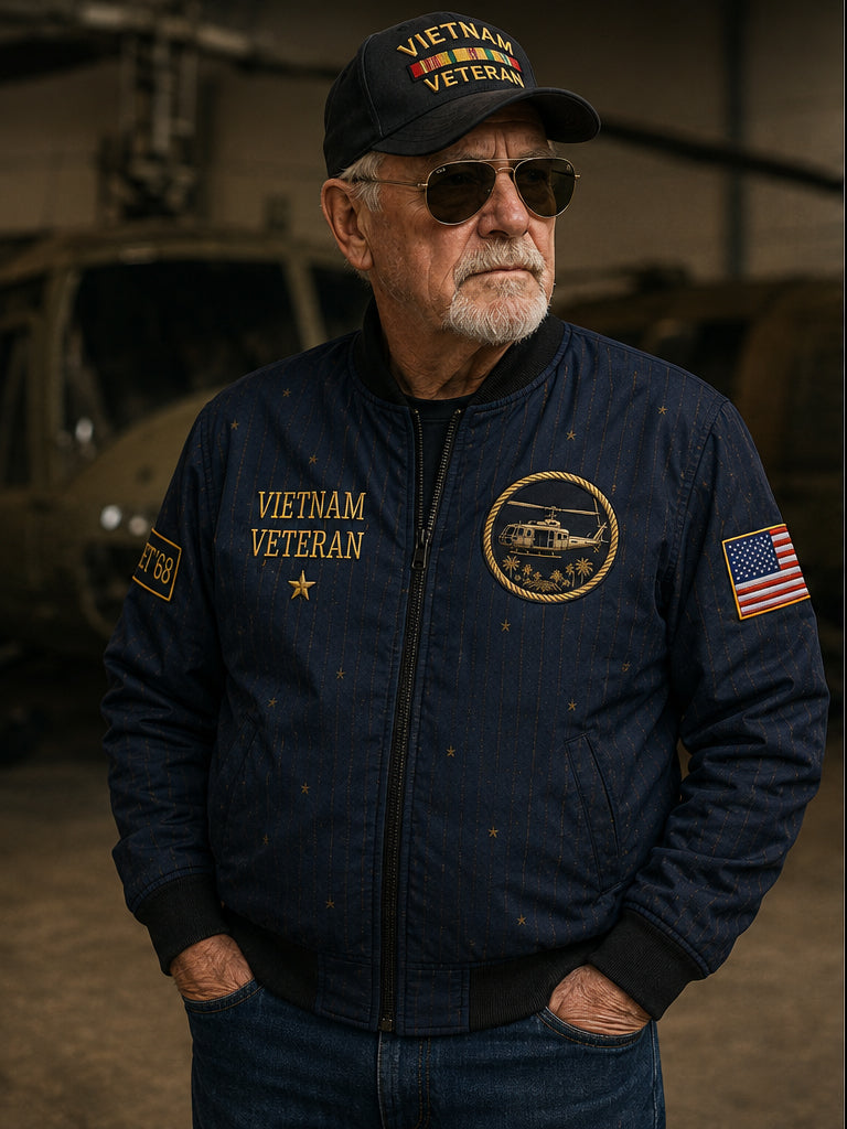 I Was There Tet '68 – Hawaiian Shirt, Bomber Jacket & Cap – view 4