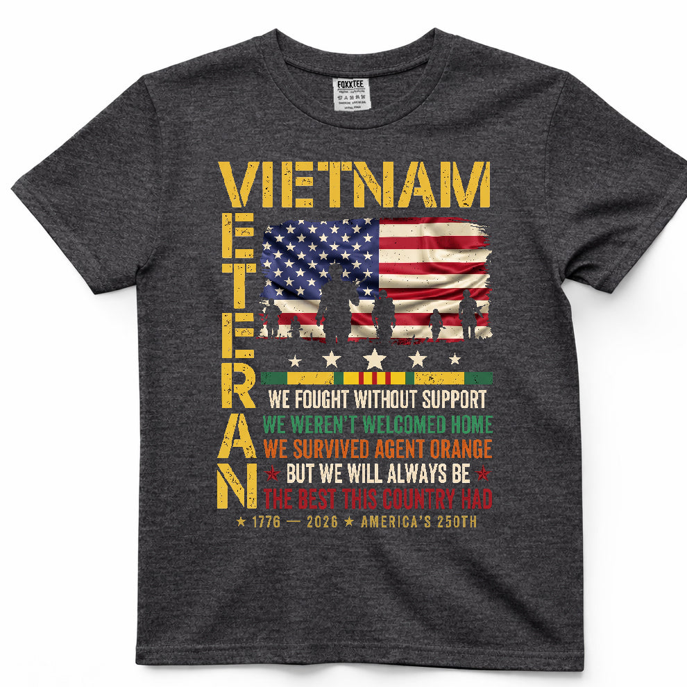 We Fought Without Support Vietnam Veteran Shirt – view 4