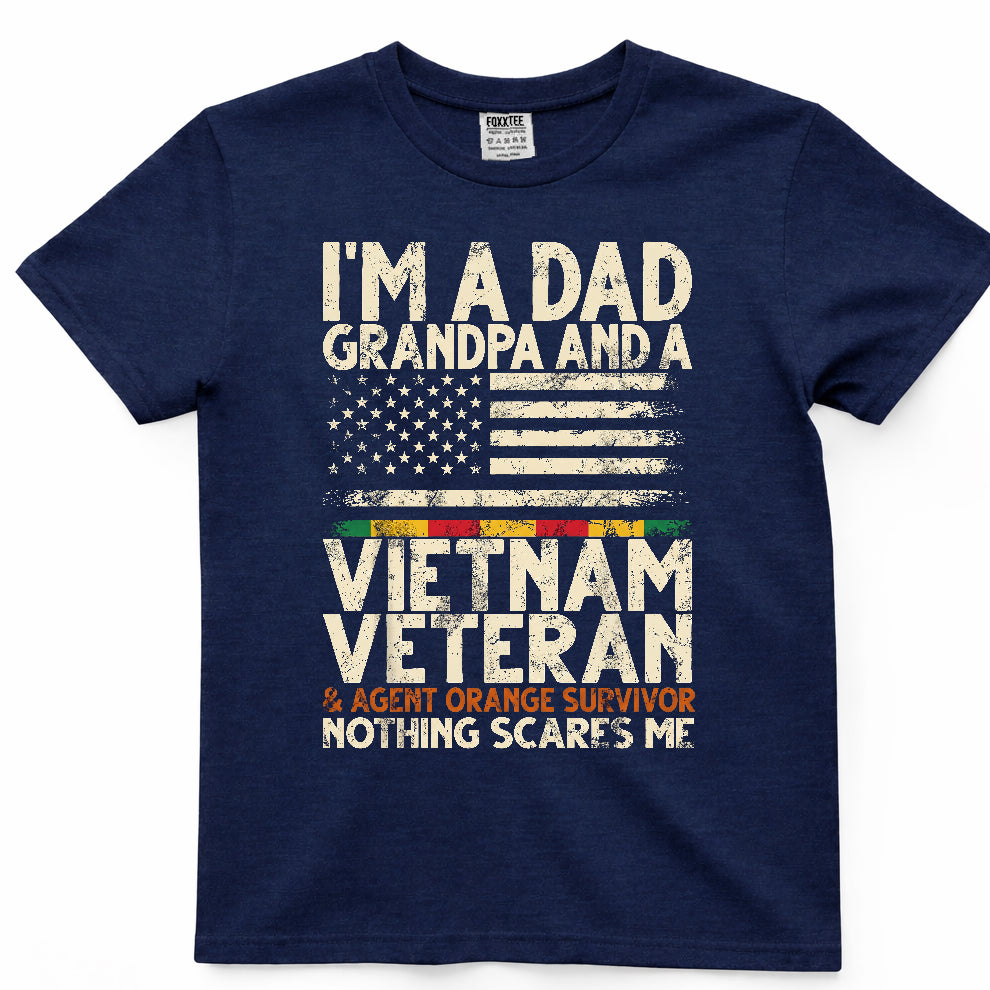 Dad, Grandpa & Vietnam Veteran Agent Orange Survivor Tee – view 3