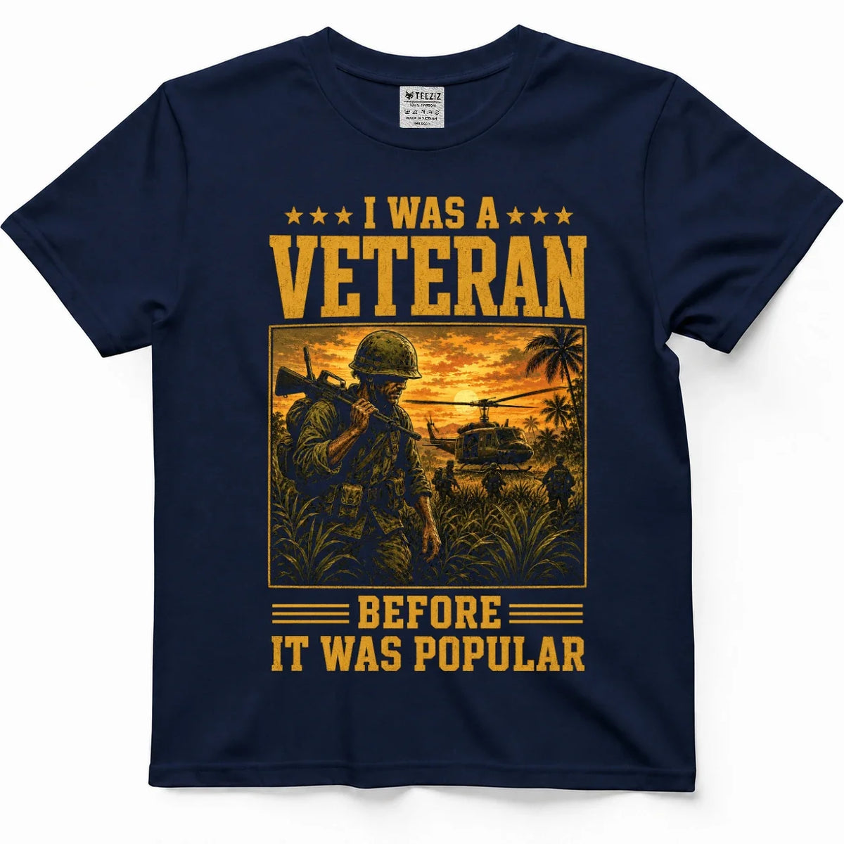 I Was A Veteran Before It Was Popular Vietnam Vet Tee – view 3