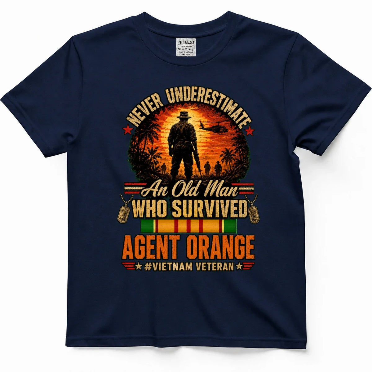 Never Underestimate An Old Man Who Survived Agent Orange Shirt – view 3