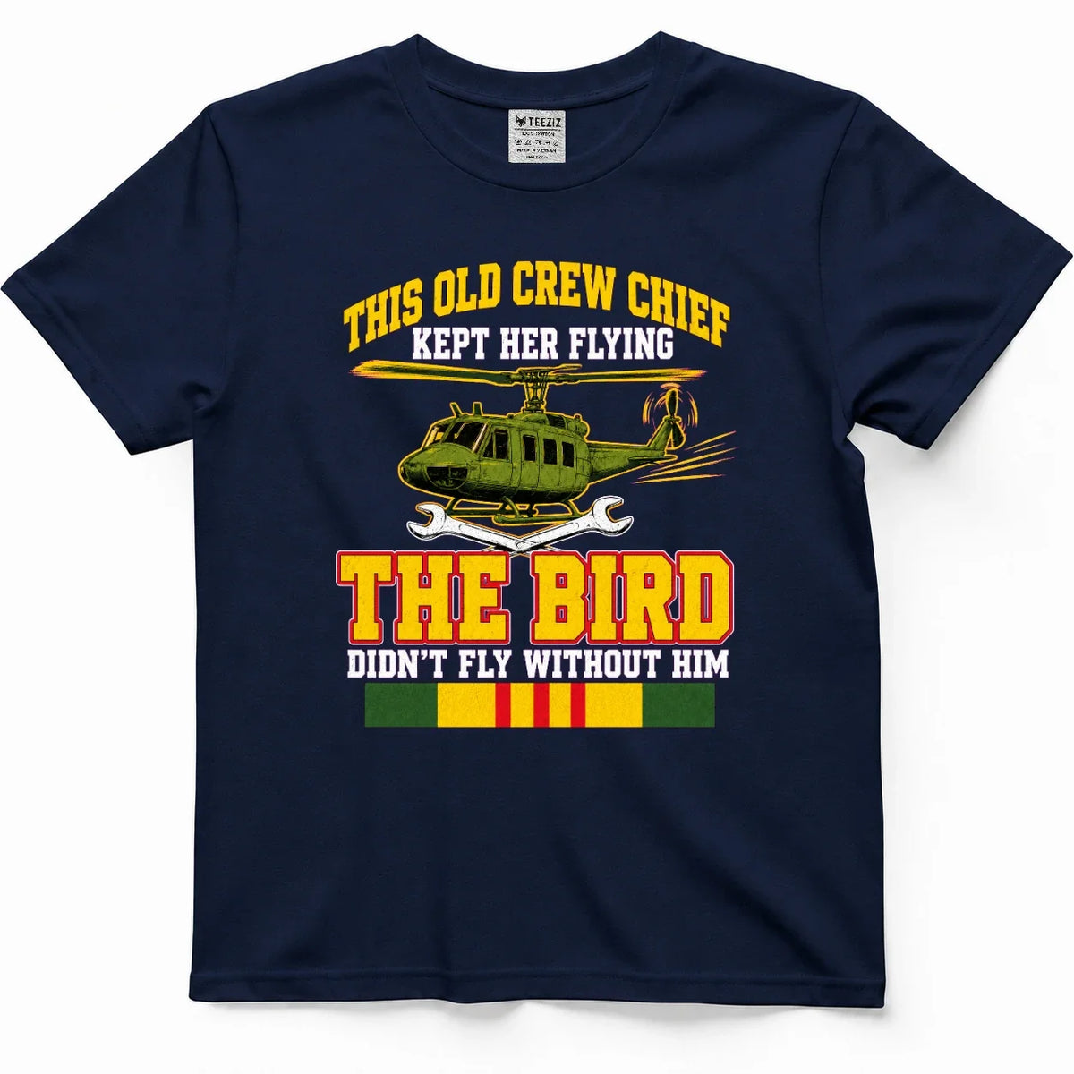 This Old Crew Chief Kept Her Flying Vietnam Veteran Tee – view 3