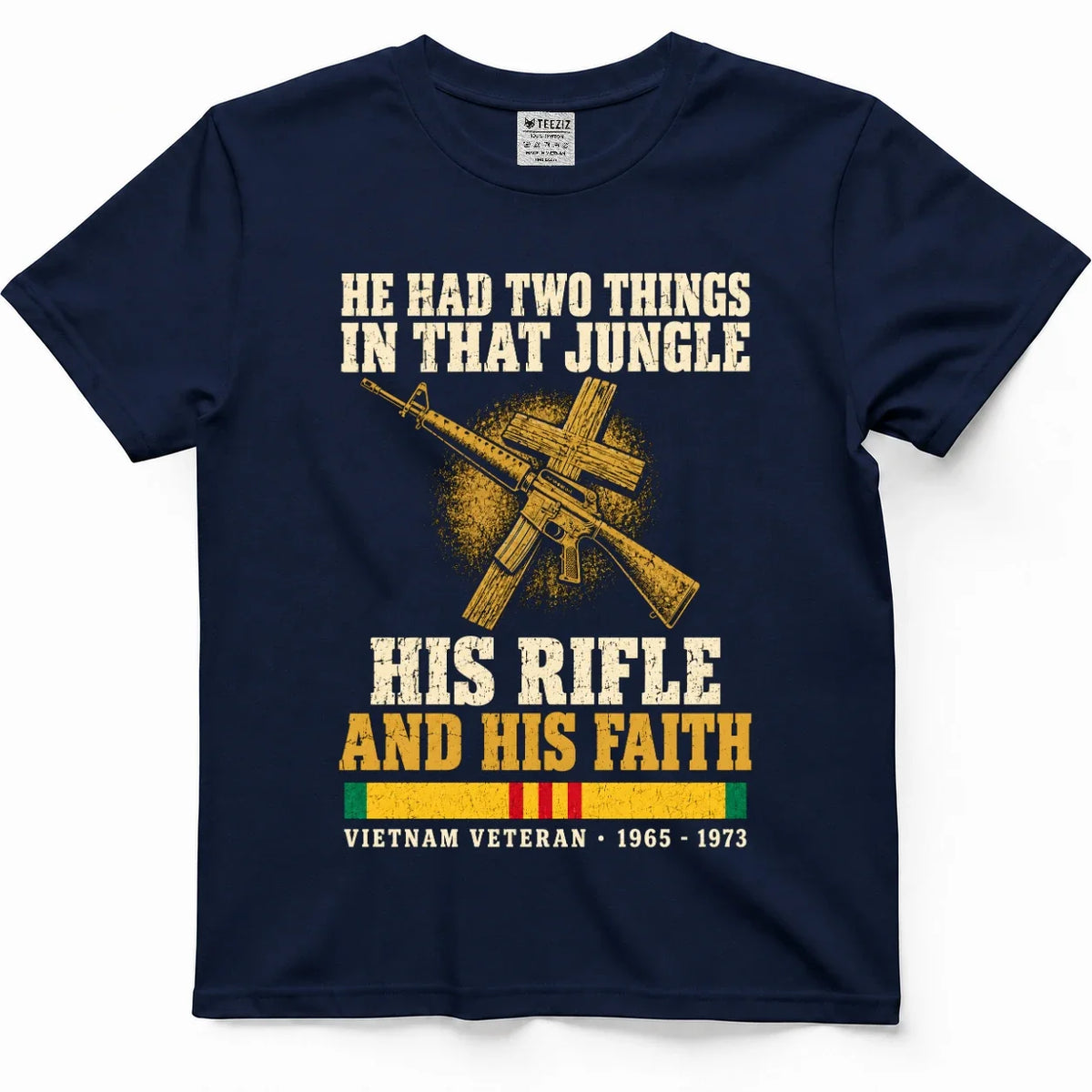 He Had Two Things In That Jungle, His Rifle And His Faith Shirt – view 3