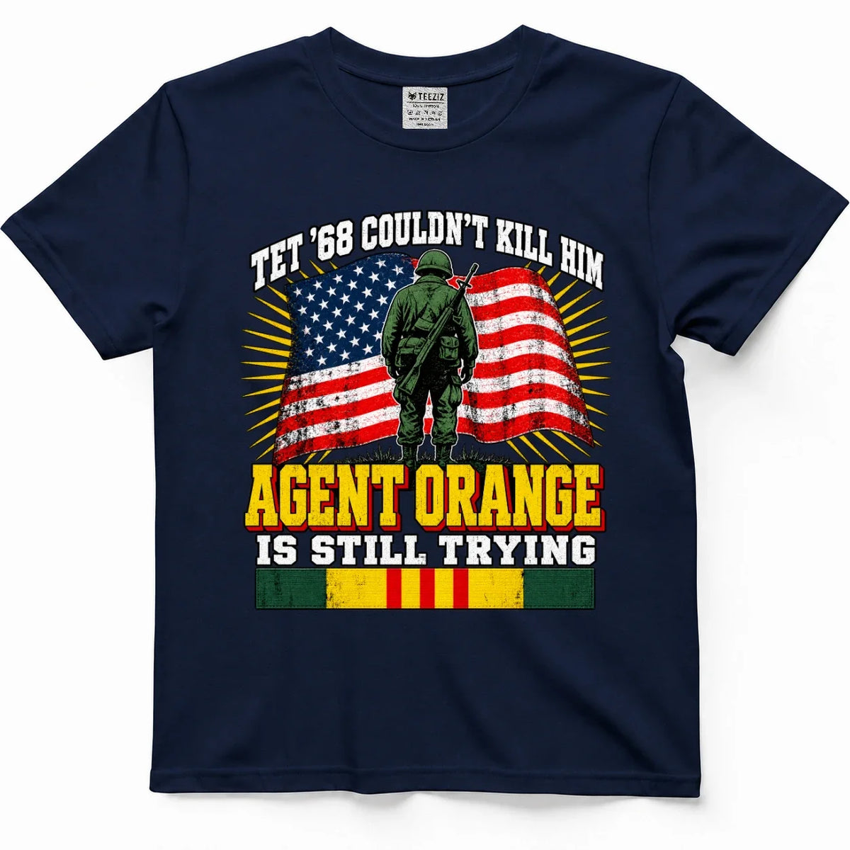 Tet '68 Couldn't Kill Him, Agent Orange Is Still Trying Tee – view 3