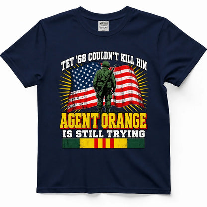 Tet '68 Couldn't Kill Him, Agent Orange Is Still Trying Tee – view 3