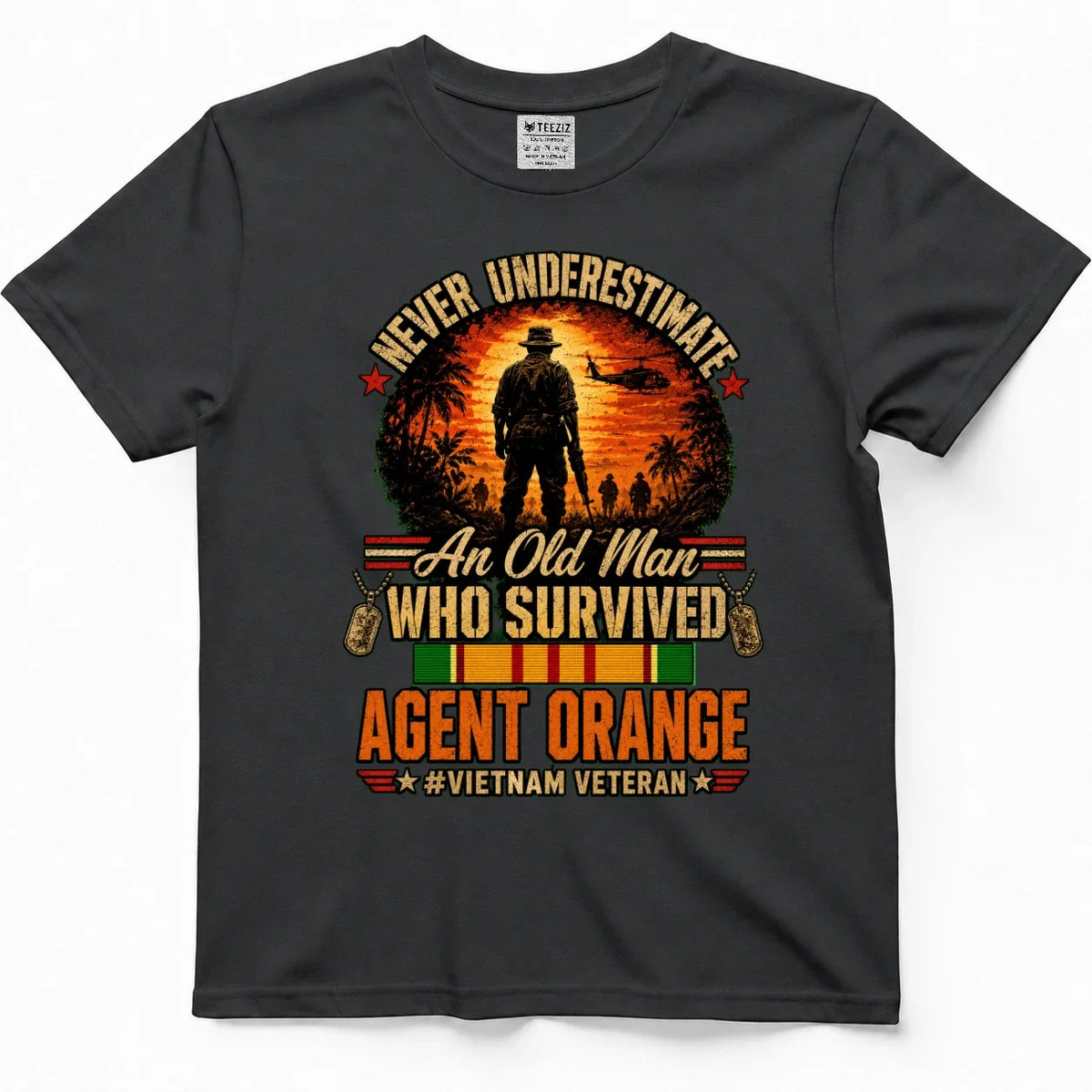 Never Underestimate An Old Man Who Survived Agent Orange Shirt – view 5