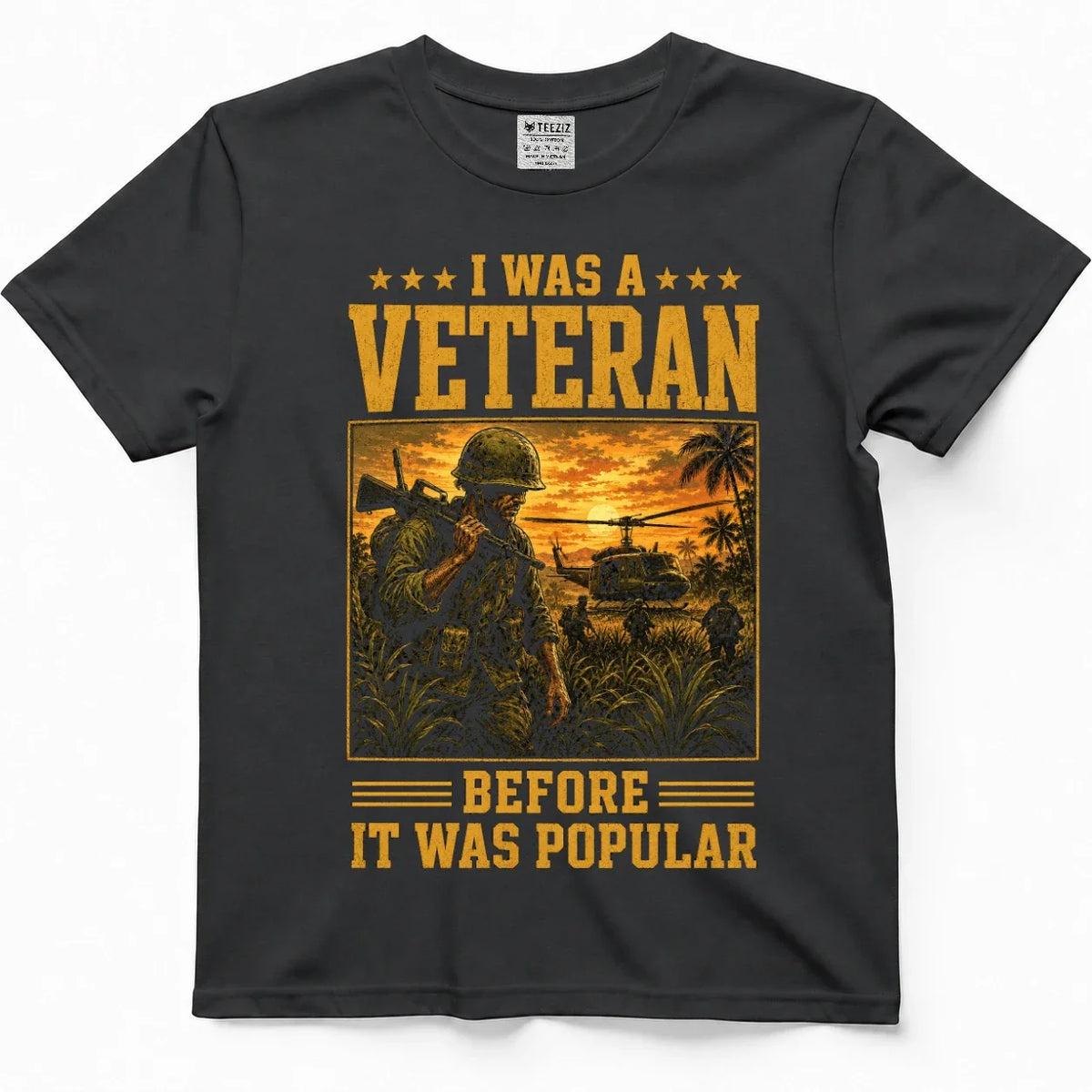 I Was A Veteran Before It Was Popular Vietnam Vet Tee – view 5