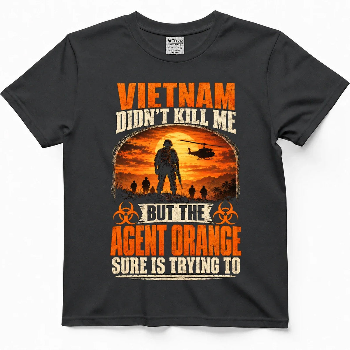 Vietnam Didn't Kill Me Agent Orange Veteran T-Shirt – view 5