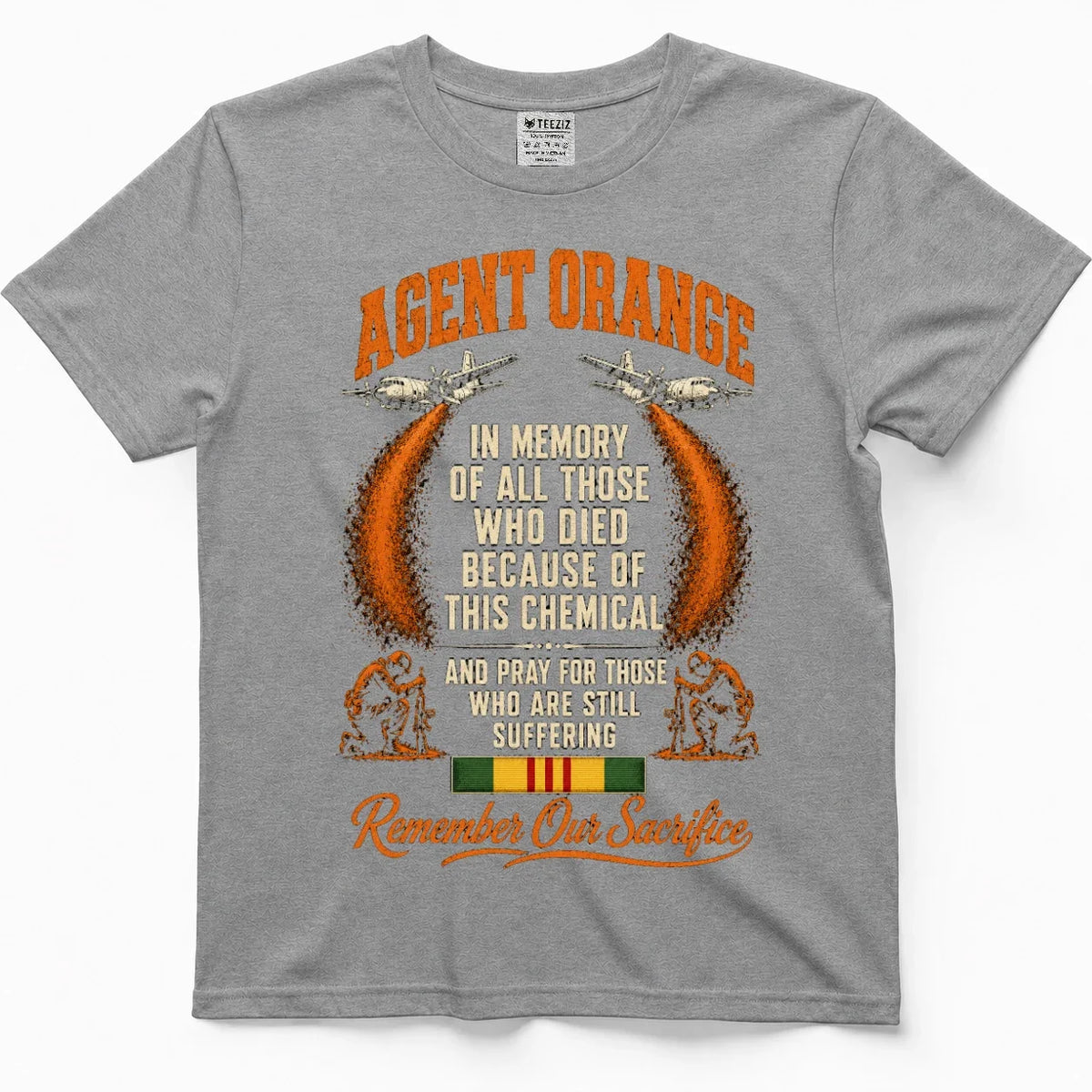 Remember Our Sacrifice Agent Orange Memorial Tee – view 6
