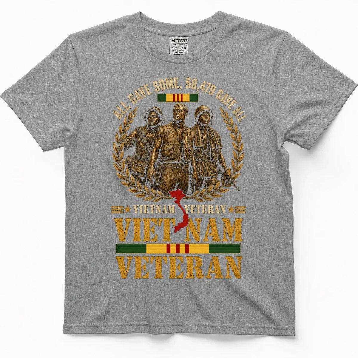 All Gave Some, 58,479 Gave All Vietnam Veteran Tee – view 6