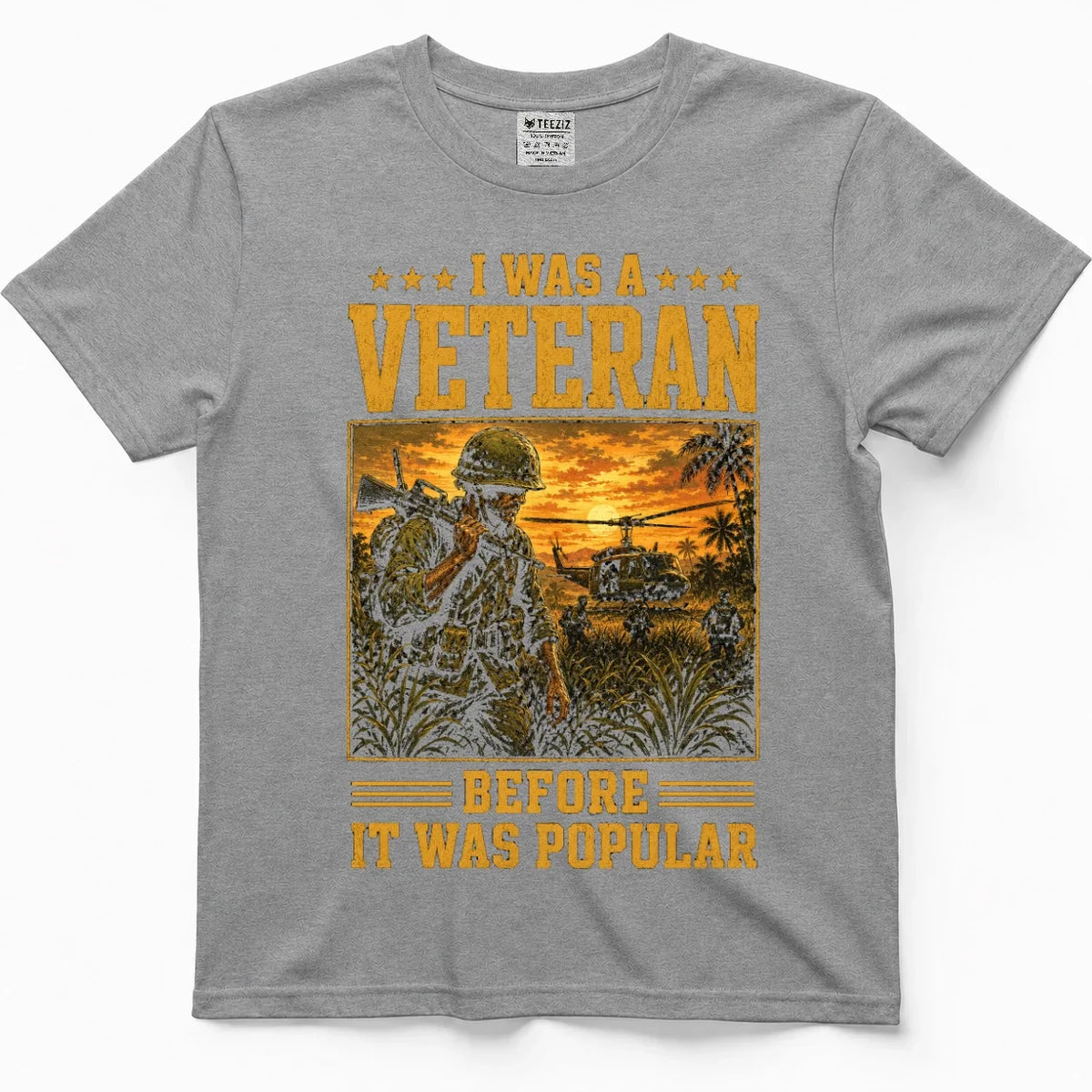 I Was A Veteran Before It Was Popular Vietnam Vet Tee – view 6