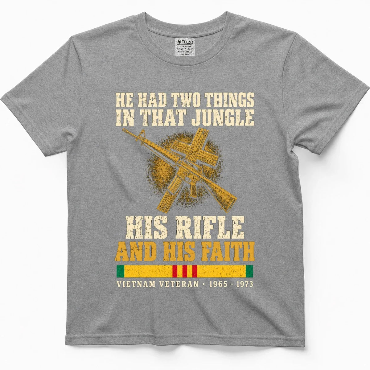 He Had Two Things In That Jungle, His Rifle And His Faith Shirt – view 6