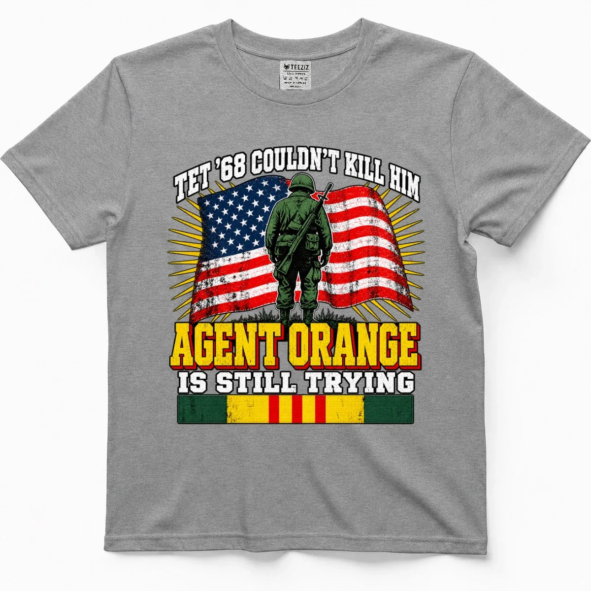 Tet '68 Couldn't Kill Him, Agent Orange Is Still Trying Tee – view 5