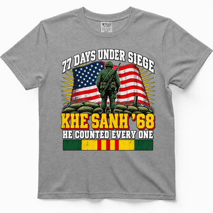 77 Days Under Siege, Khe Sanh '68 Vietnam Veteran Tee – view 5