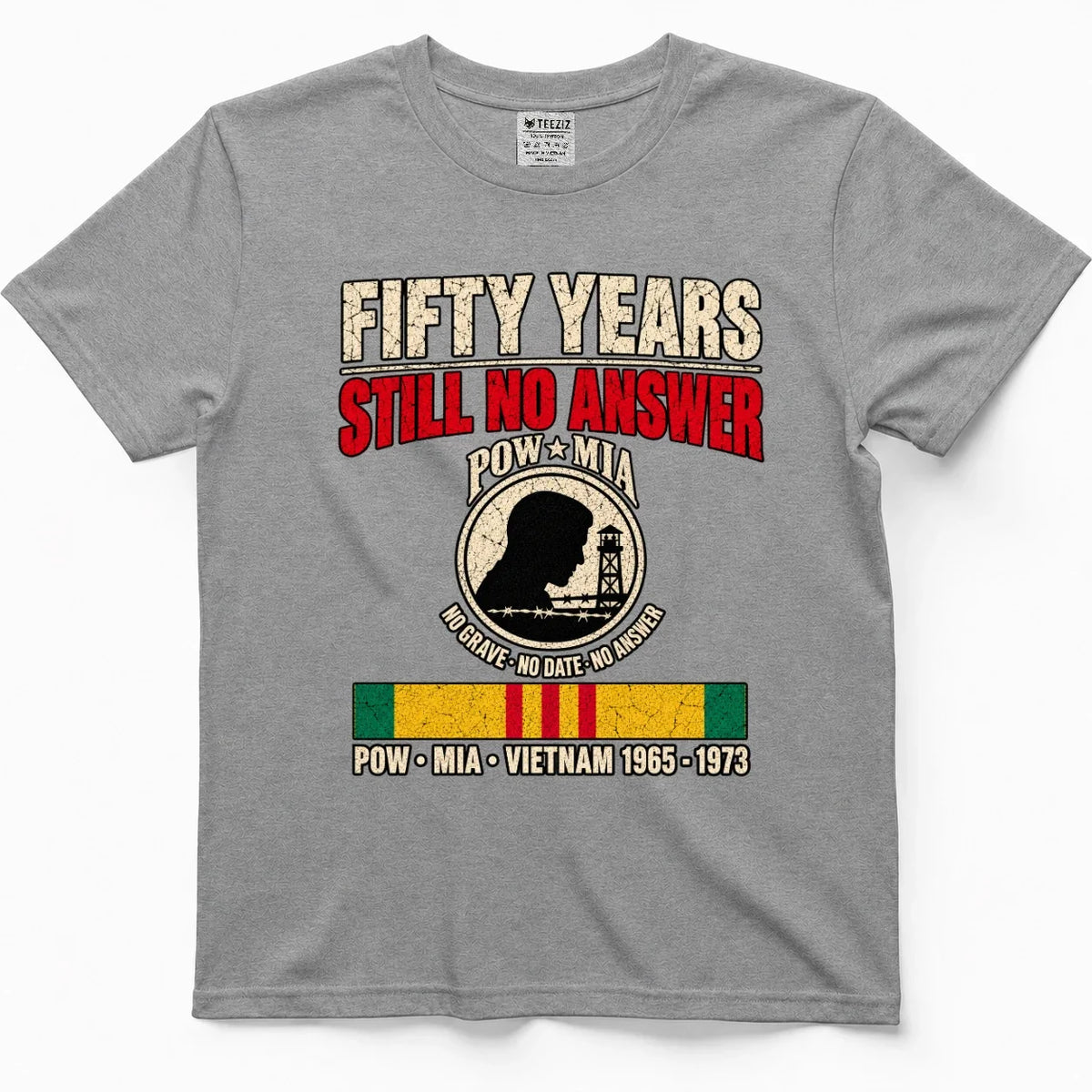 Fifty Years, Still No Answer POW MIA Shirt – view 6