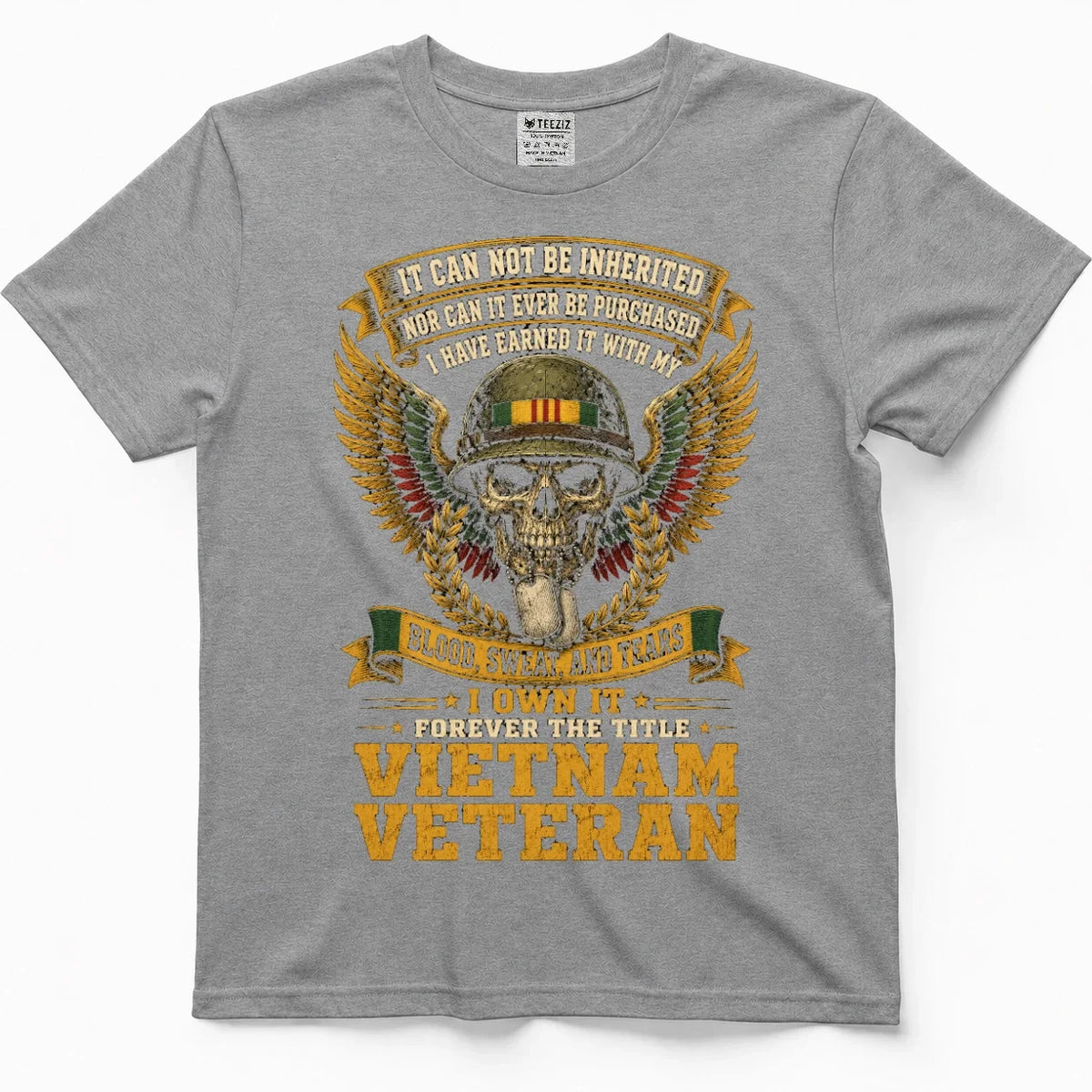 Earned With Blood, Sweat & Tears Vietnam Veteran Tee – view 6