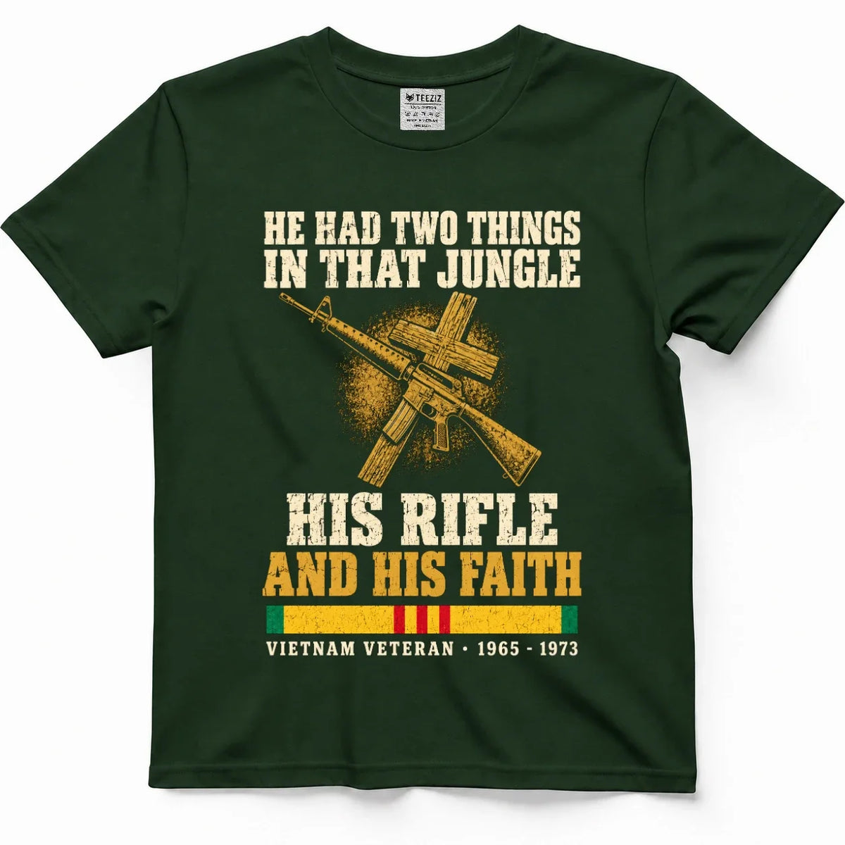 He Had Two Things In That Jungle, His Rifle And His Faith Shirt – view 4