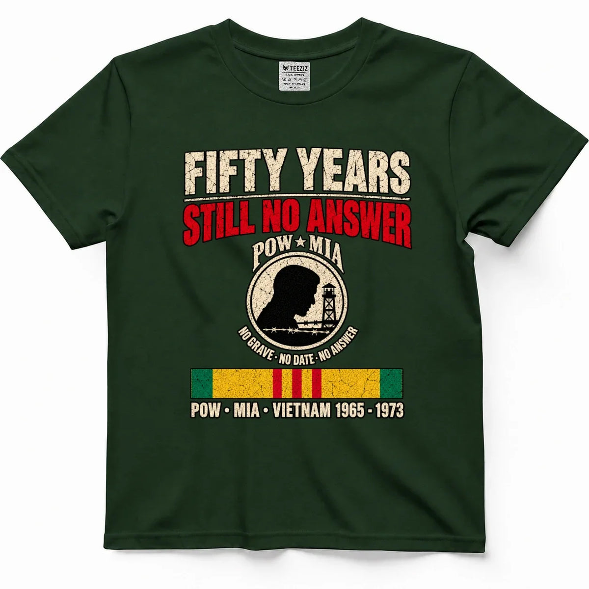 Fifty Years, Still No Answer POW MIA Shirt – view 4