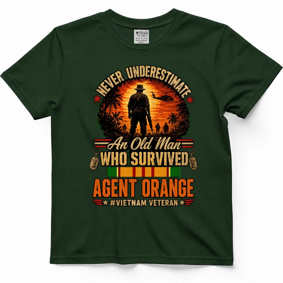 Never Underestimate An Old Man Who Survived Agent Orange Shirt – view 4
