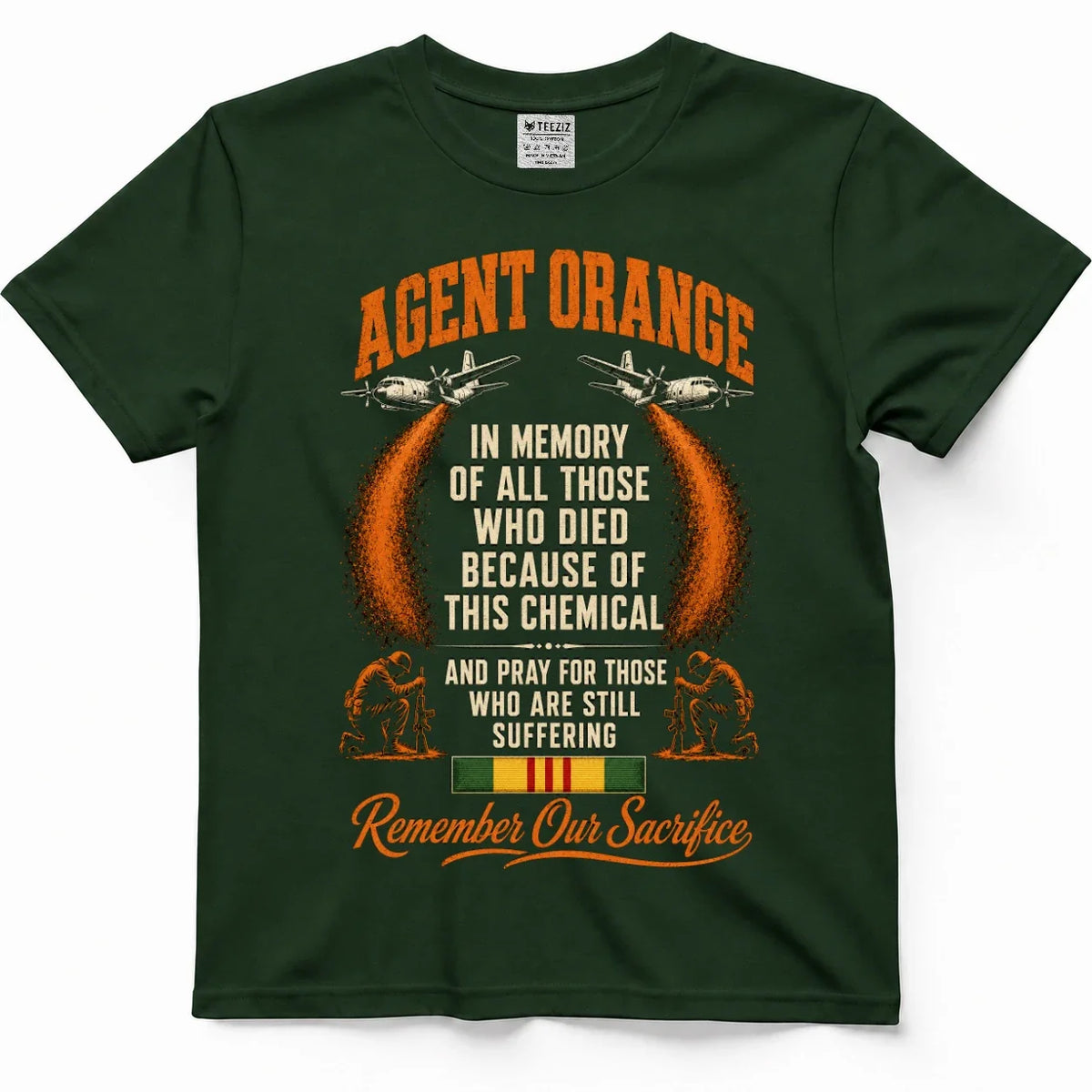 Remember Our Sacrifice Agent Orange Memorial Tee – view 4