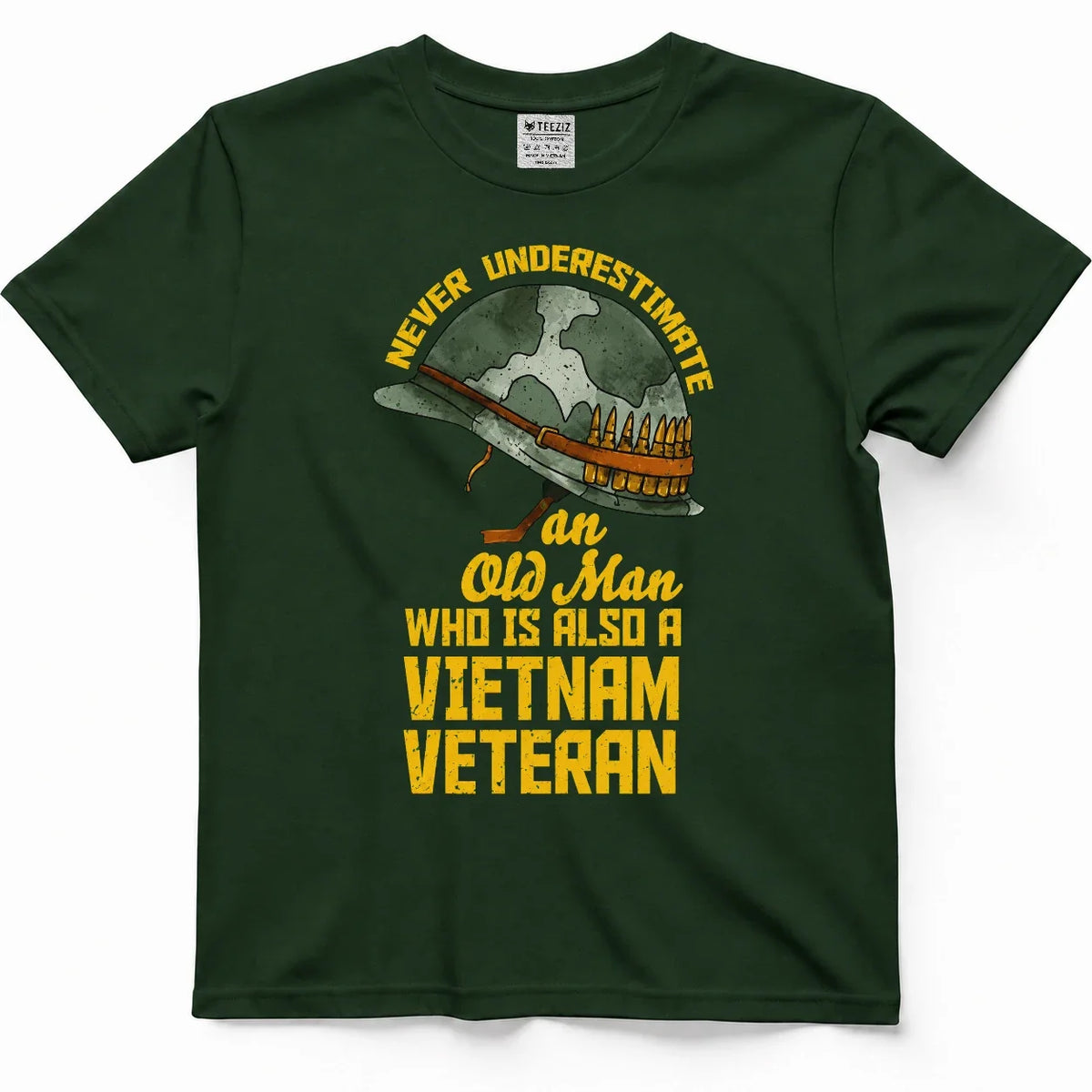 Never Underestimate This Old Man, Vietnam Veteran Shirt (Edition 2) – view 4