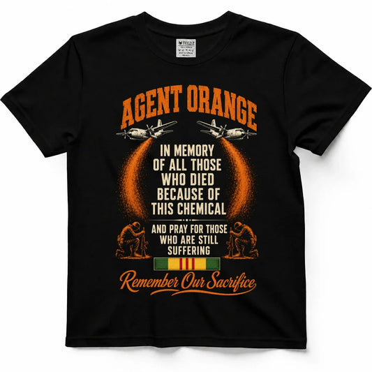 Remember Our Sacrifice Agent Orange Memorial Tee by OLDMANVET
