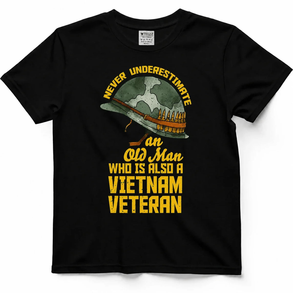 Never Underestimate This Old Man, Vietnam Veteran Shirt (Edition 2) by OLDMANVET