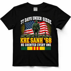 77 Days Under Siege, Khe Sanh '68 Vietnam Veteran Tee