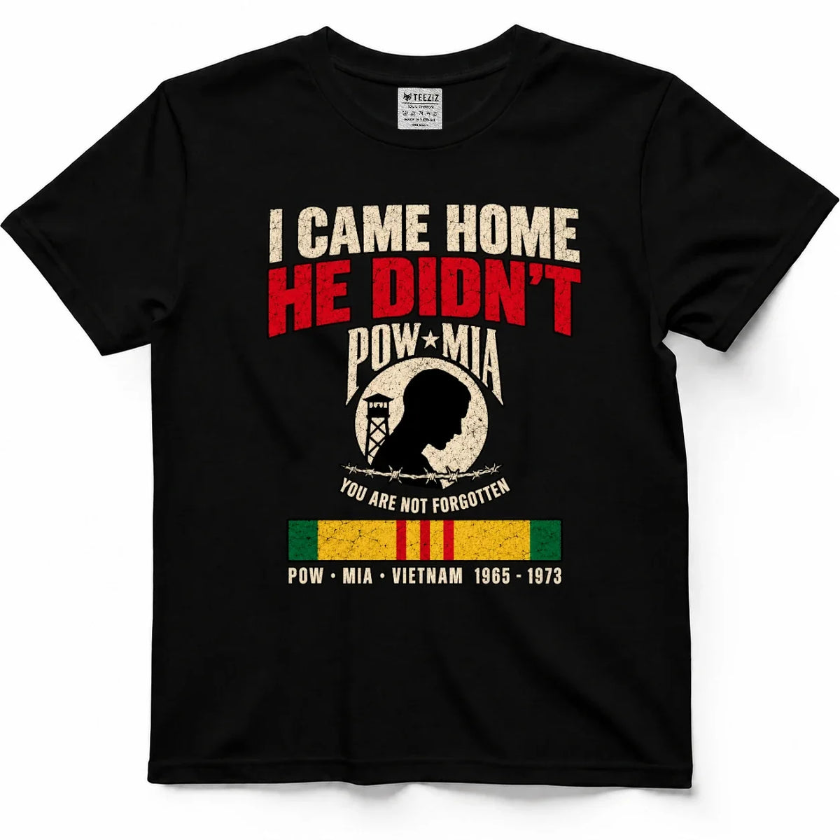 I Came Home, He Didn't POW MIA Vietnam Veteran Shirt by OLDMANVET
