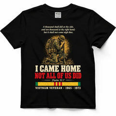 I Came Home, Not All Of Us Did – Psalm 91:7 Veteran Shirt