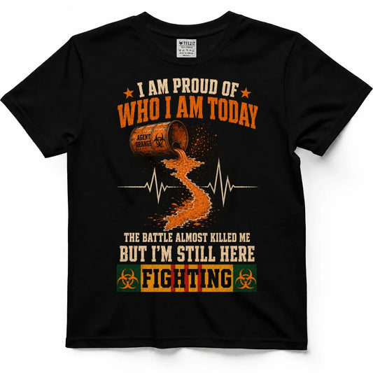 The Battle Almost Killed Me, But I'm Still Here Vietnam Vet Tee by OLDMANVET