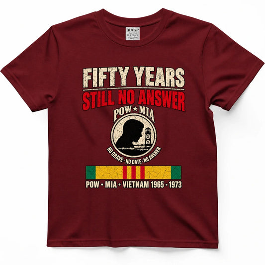 Fifty Years, Still No Answer POW MIA Shirt – view 2