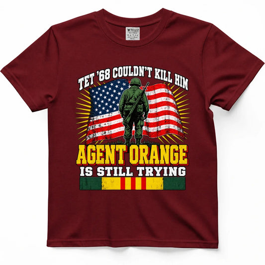 Tet '68 Couldn't Kill Him, Agent Orange Is Still Trying Tee – view 2