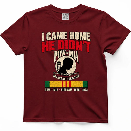 I Came Home, He Didn't POW MIA Vietnam Veteran Shirt – view 2