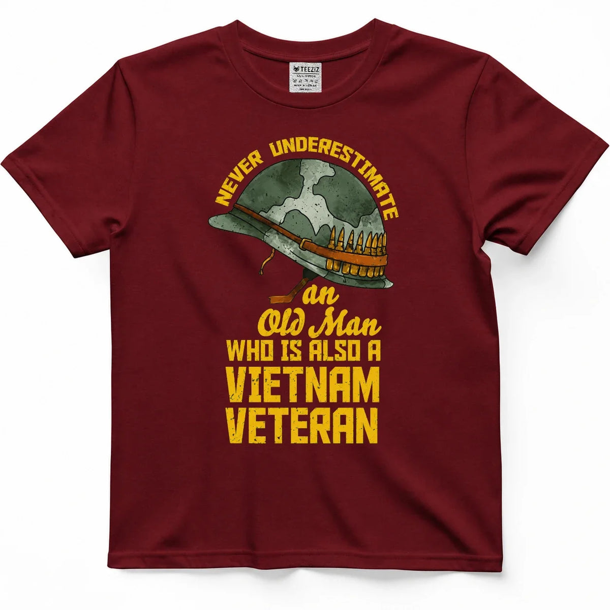 Never Underestimate This Old Man, Vietnam Veteran Shirt (Edition 2) – view 2