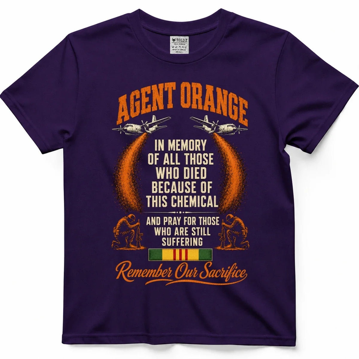 Remember Our Sacrifice Agent Orange Memorial Tee – view 7