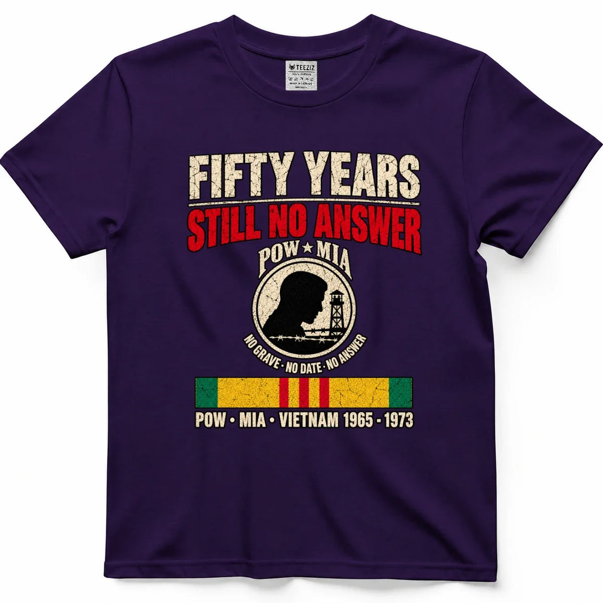 Fifty Years, Still No Answer POW MIA Shirt – view 7