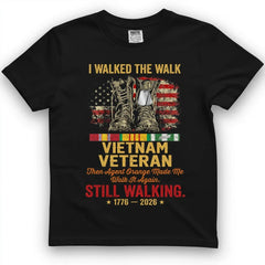 I Walked The Walk Vietnam Veteran Tee