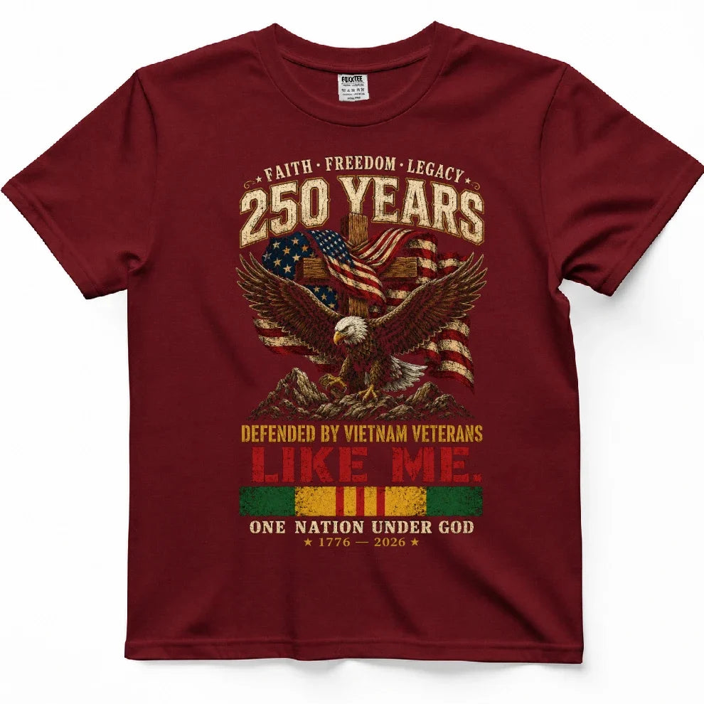 250 Years Of Faith, Freedom & Legacy Patriotic Tee – view 6