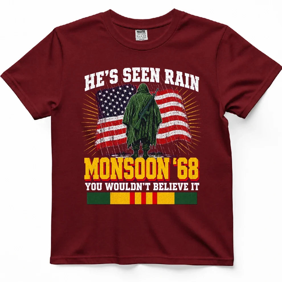 He's Seen Rain You Wouldn't Believe, Monsoon '68 Tee – view 2