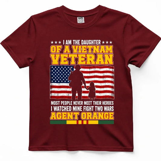 Daughter Of A Vietnam Veteran, I Watched Mine Fight Two Wars Tee – view 2