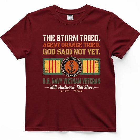 Navy Vietnam Veteran, The Storm Tried Tee – view 2